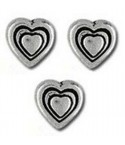 Lined Heart Beads