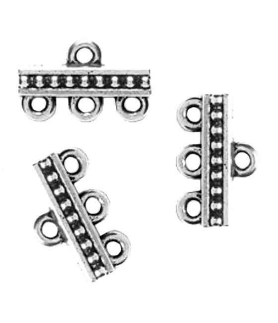 Jewelry Connectors and Earring Hangers 3 Strand Connector - TC3055