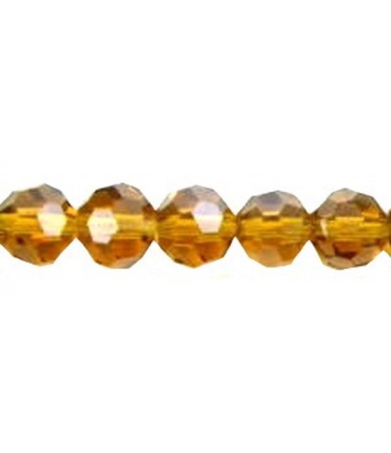 Crystal Faceted Beads Topaz Faceted Thunder Polished Crystal Rounds...