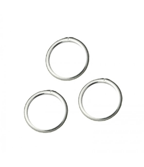 Jump & Split Rings 6mm OD 3mm ID Soldered Sterling Silver Jump Ring
