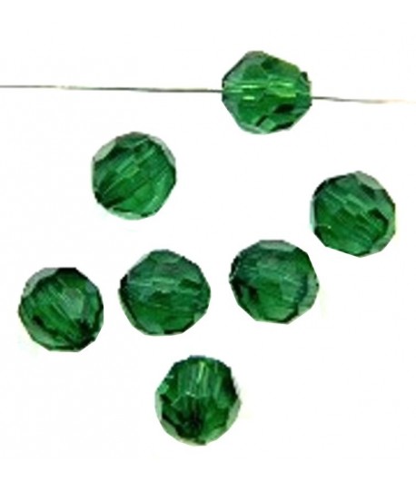 8mm Emerald Acrylic Faceted...