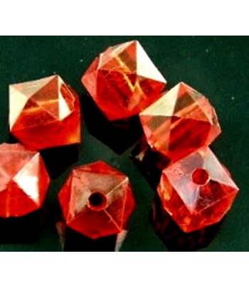 12mm Red Acrylic Faceted...