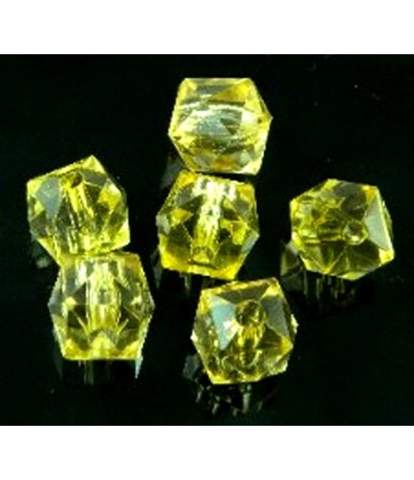 12mm Yellow Acrylic Faceted...