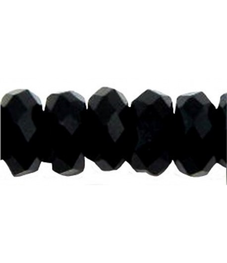 8x4mm Black Faceted...