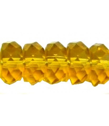 8x4mm Gold Faceted Rondelle...