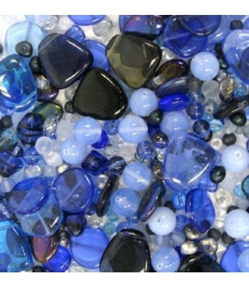 Blue-Turquoise Bead Mix -...