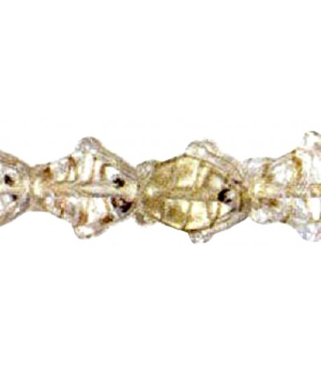 14x12mm Clear Fish Beads -...