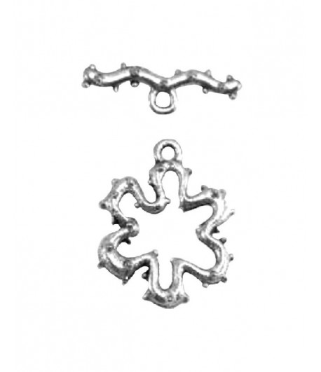 9mm ID  Flower Toggle Clasp...