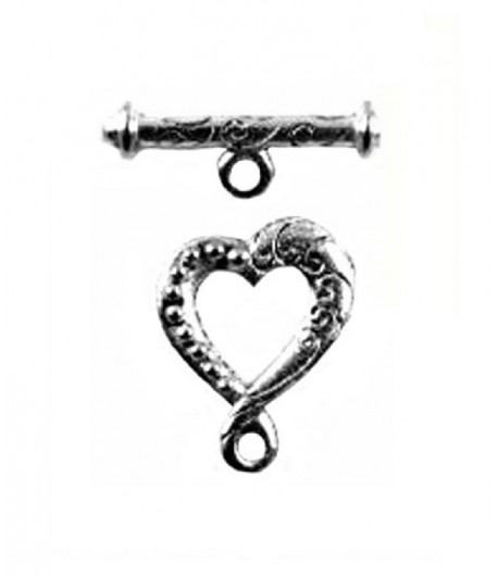 9mm ID Heart Toggle Clasp -...