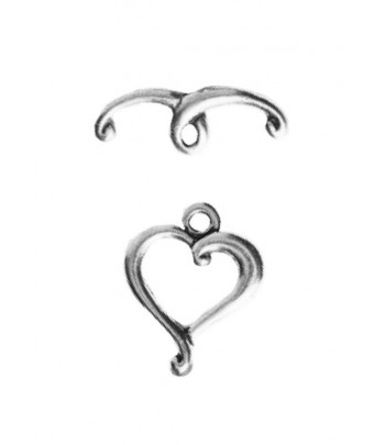 10mm   Heart Toggle Clasp -...