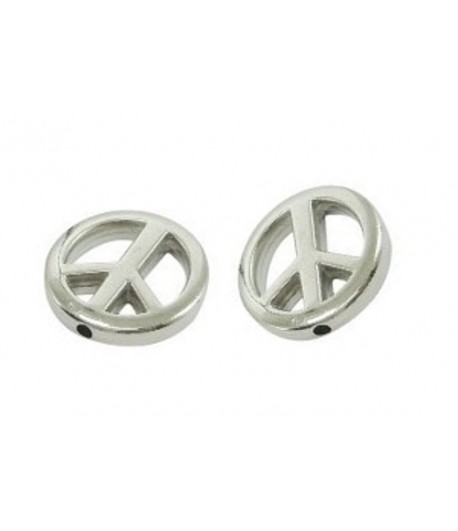 20mm Metalized Peace Sign...