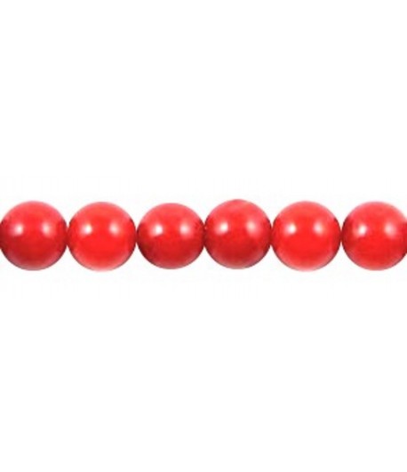 4mm Coral Round Beads -...