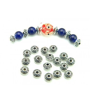 Metal Saucer Spacer Beads