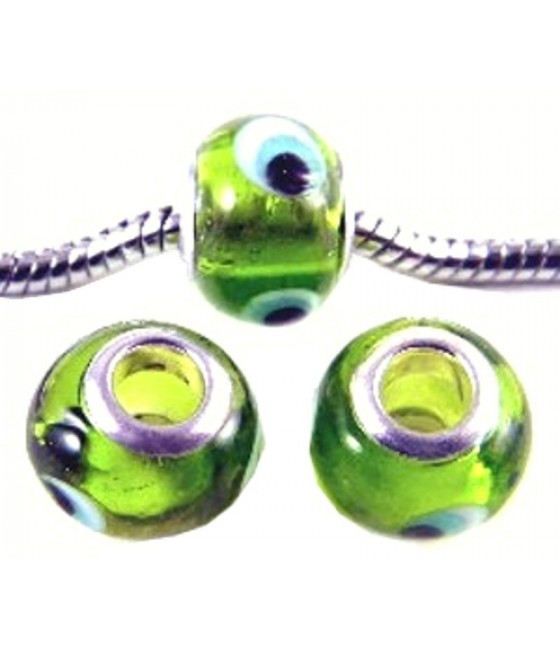 Large Hole Beads 14mm with 5mm Hole Euro Style Glass Beads - BL-SMP